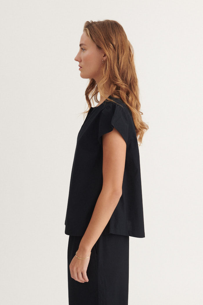 Basic Apparel Silje SS Top Tops & tank-tops 001 Black